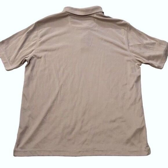 Tommy Bahama Golf Polo Size Mens Large Tan Khaki Color Preloved Excellent - Picture 2 of 6